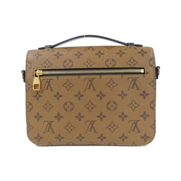 2600061820999 2 b Louis Vuitton Monogram Reverse Pochette Metis Bag Marron Gold