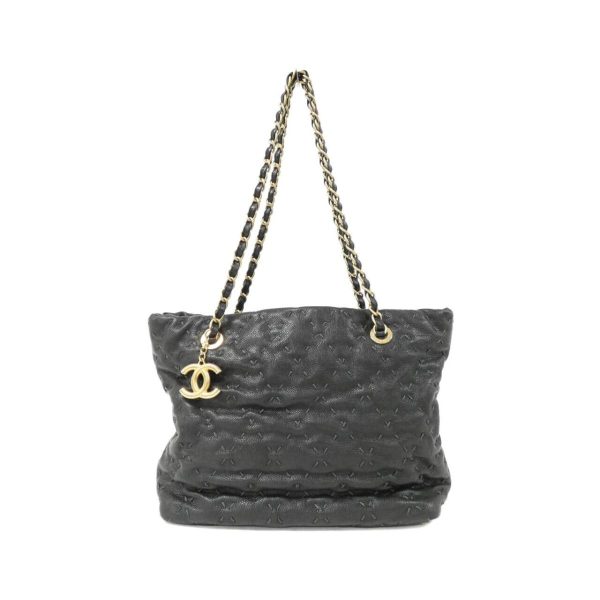 2600061913448 1 b Chanel shoulder bag Black Mat Gold