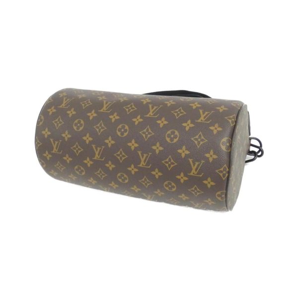 2600063235159 3 b Louis Vuitton Monogram Macassar Soft Polochon Shoulder Bag MarronSafran Black