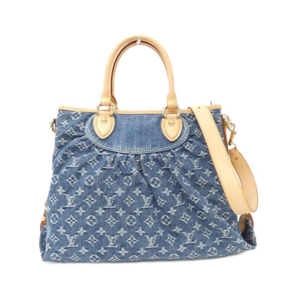 2600064715568 1 b Louis Vuitton Monogram Denim Neocabby Bag BleuGold