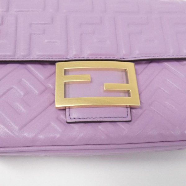 2700038155595 4 b Fendi Baguette Chain Midi Shoulder Bag Pink