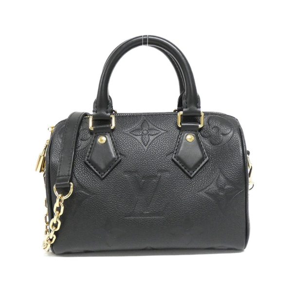 2700038373395 1 b Louis Vuitton Monogram Empreinte Speedy Bandouliere Boston bag Black