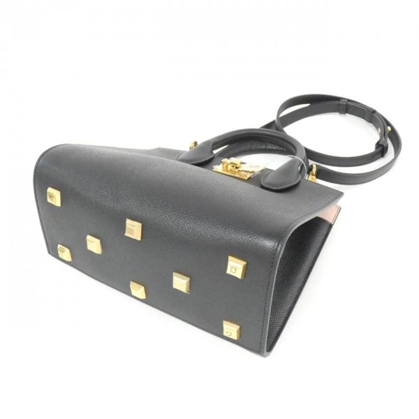 3 Salvatore Ferragamo Studio Bag Calf Black