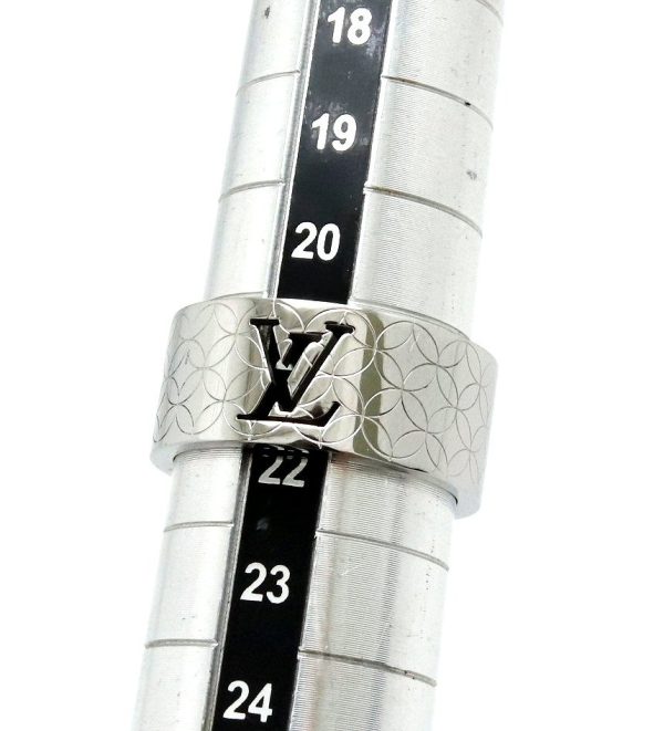 3 Louis Vuitton Berg Champs Elysees Ring Ss Stainless Steel Silver