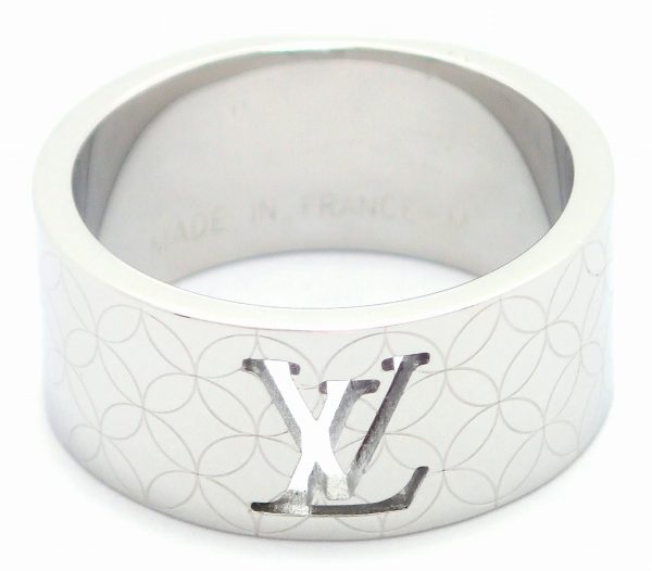 3 Louis Vuitton Berg Champs Elysees Ring SS Stainless Steel Silver