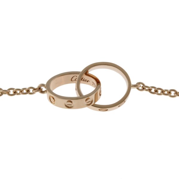 3 Cartier Baby Love Bracelet 18k K18 Pink Gold