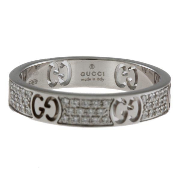 3 Gucci Icon Stardust Ring Ring 18k Diamond Silver