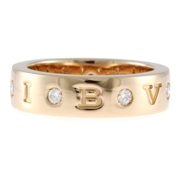 3 Bulgari Bvlgari Ring No 9 18k Diamond PinkGold