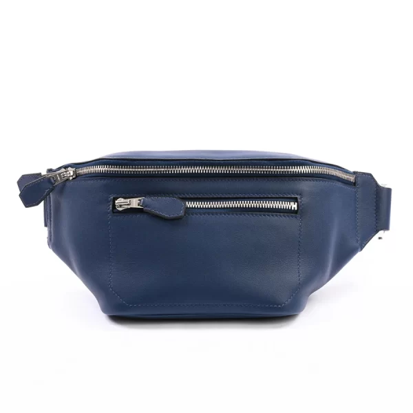 3 Hermes City Slide Cross PM Body Bag Deep Blue