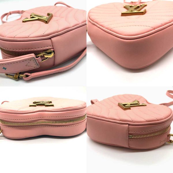 3 lv240322 4r 02 Louis Vuitton New Wave Heart Shoulder Bag Pink