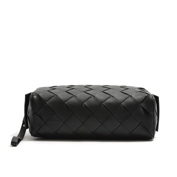 359236 5 Bottega Veneta Intrecciato Clutch Pouch Bag Black