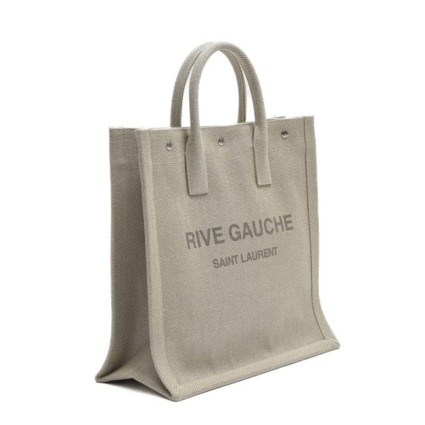 377305 2 Saint Laurent Rive Gauche Mens Tote Bag Beige