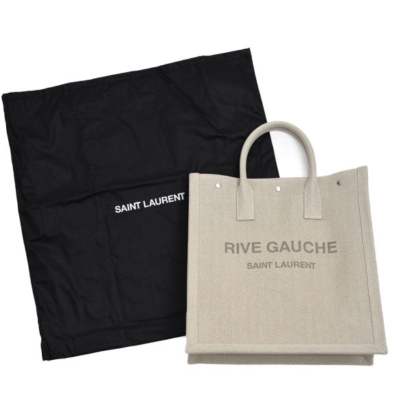 377305 8 Saint Laurent Rive Gauche Mens Tote Bag Beige