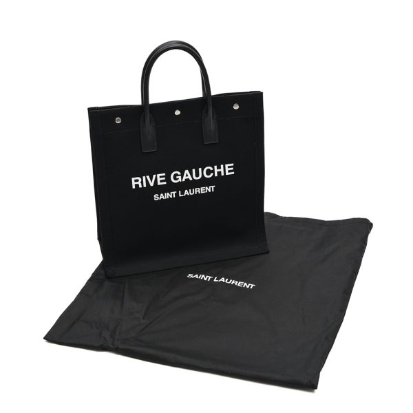 383264 8 1 Saint Laurent Rive Gauche Mens Tote Bag Black