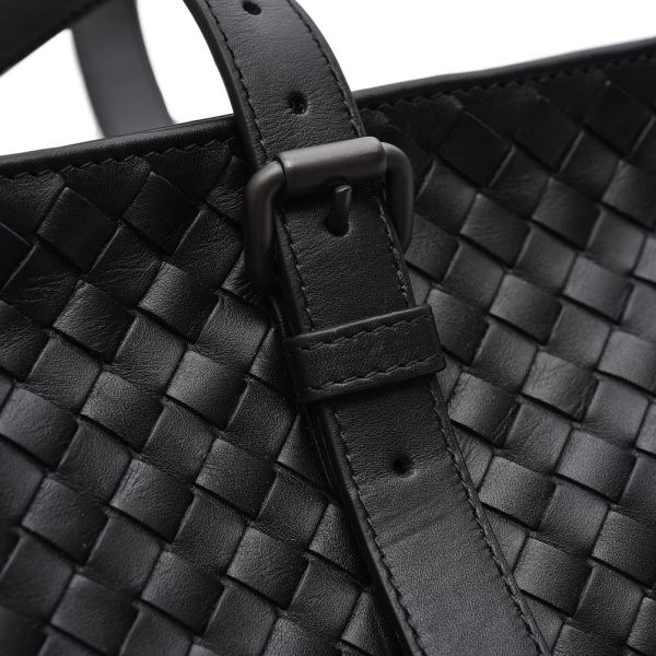 394811 5 Bottega Veneta Vertical Tote Bag Black