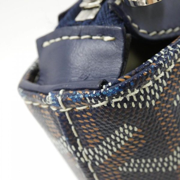 4 Goyard Marie MM Coated Canvas Bag Blue Marine