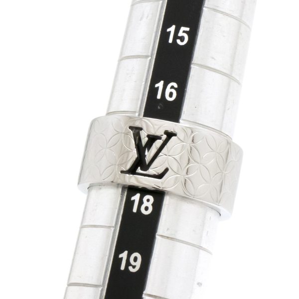 4 Louis Vuitton Berg Champs Elysees Ring SS Stainless Steel Silver