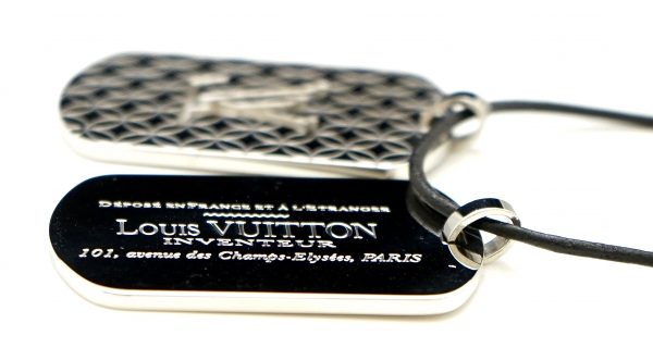 4 Louis Vuitton Champs Elysees GM Necklace Pendant silver