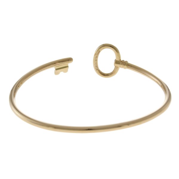 4 Tiffany Key Wire Bangle 18K K18 PinkGold