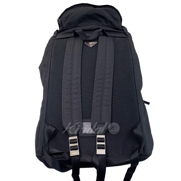 5 Prada V136 Triangular Plate Black Backpack