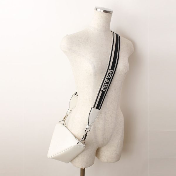 5 Prada Shoulder Bag Pochette White