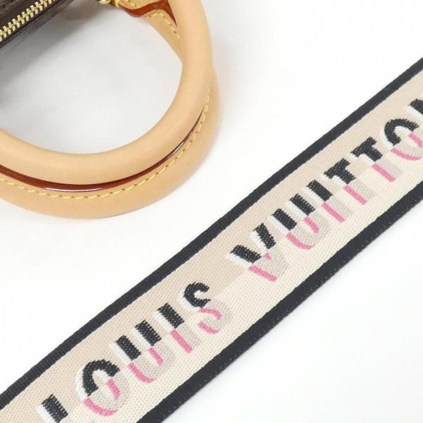 5 Louis Vuitton Monogram Speedy Bandouliere 20cm Boston Bag Black