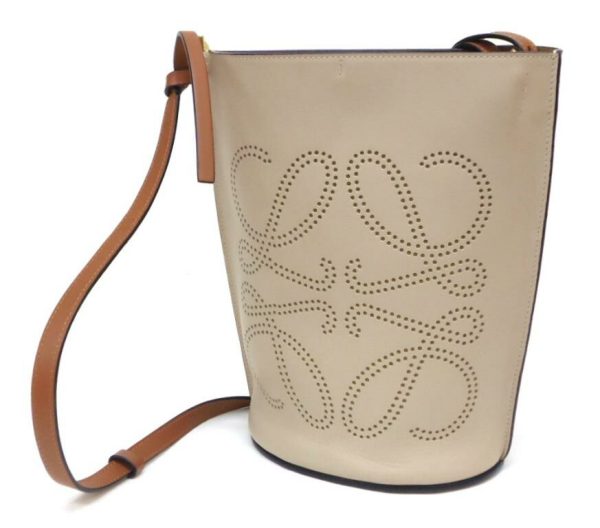 53006 1 Loewe Anagram Gate Bucket Bag Light Auto tan