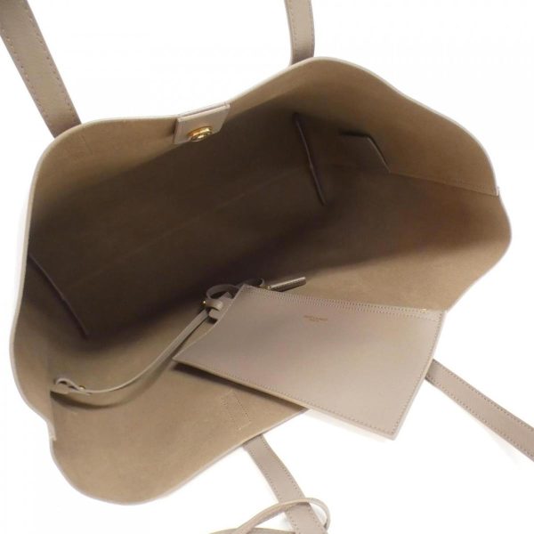 6 Saint Laurent Calf Handbag Greyish Brown