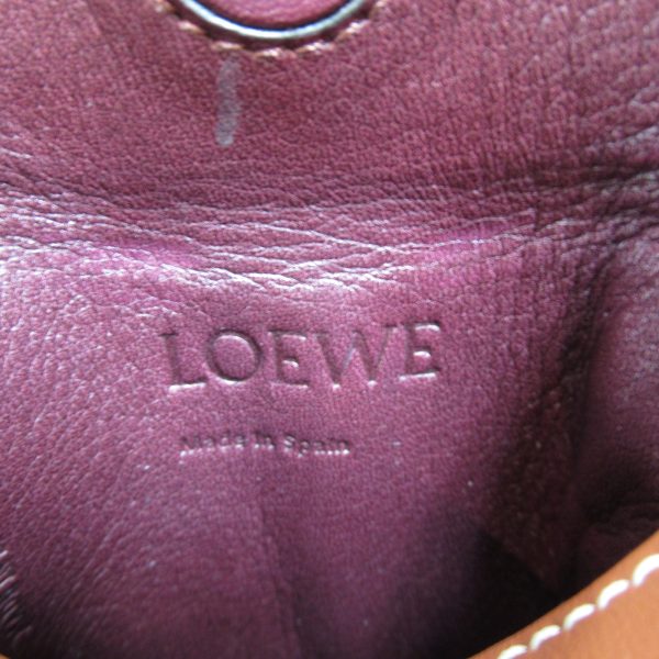 6 Loewe Gate Pochette Shoulder Bag Leather Brown