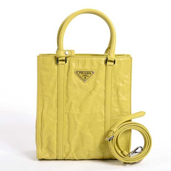 6085456 1 Prada 2way Bag Tote Bag Yellow