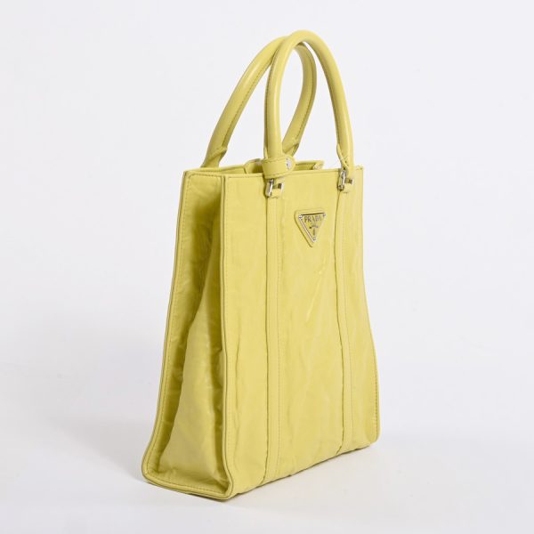 6085456 2 Prada 2way Bag Tote Bag Yellow