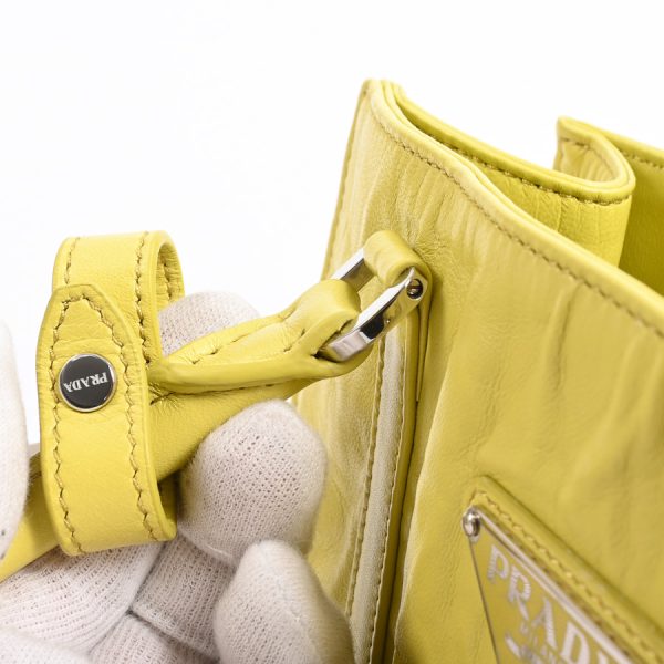 6085456 8 Prada 2way Bag Tote Bag Yellow