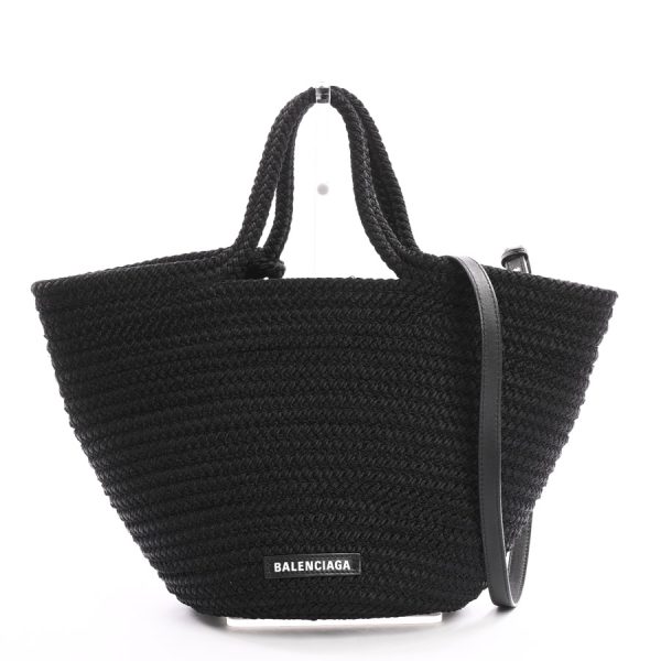 6092660 1 Balenciaga Ibiza Medium Basket Handbag Black