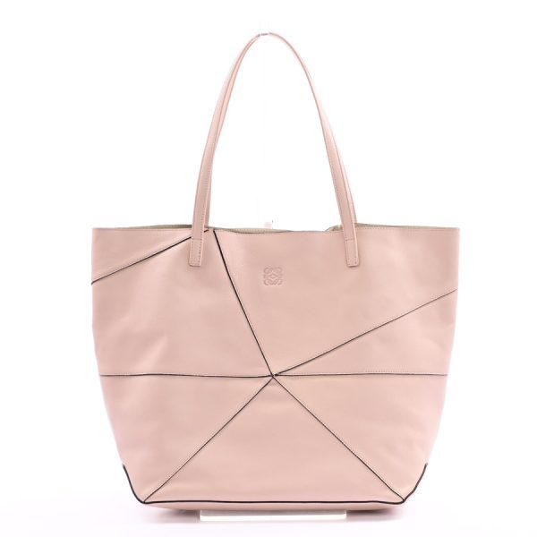 6102877 1 Loewe Origami Tote Bag Pink Beige Calf