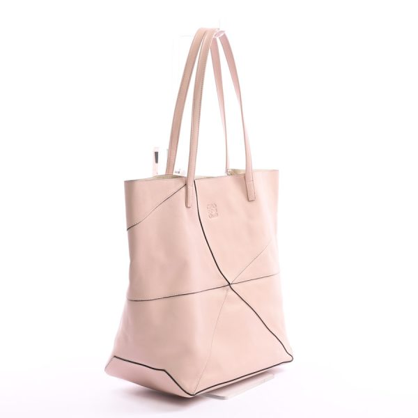 6102877 2 Loewe Origami Tote Bag Pink Beige Calf