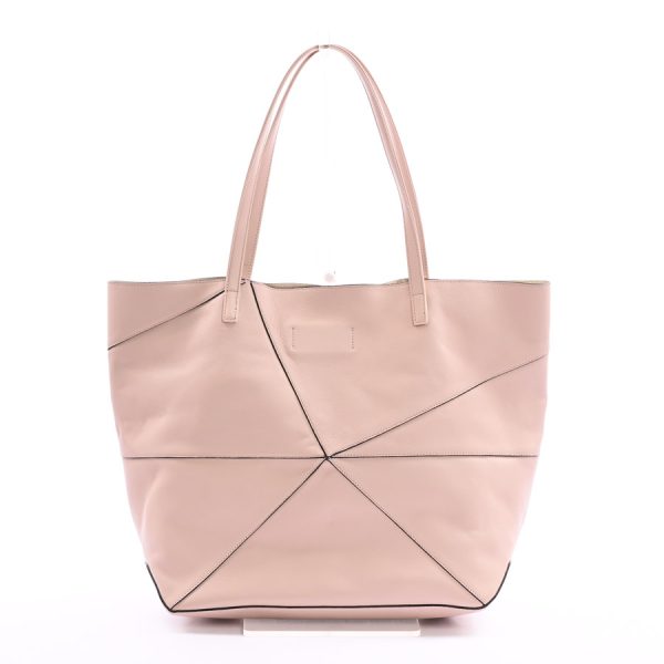 6102877 3 Loewe Origami Tote Bag Pink Beige Calf