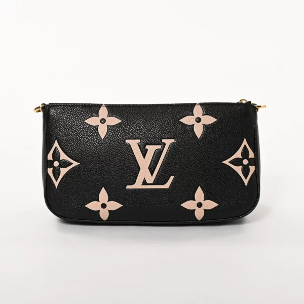 6106044 3 Louis Vuitton Multi Pochette Accessoire Shoulder Bag M45777 BlackBeige