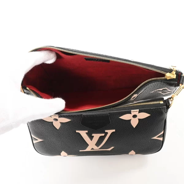 6106044 4 Louis Vuitton Multi Pochette Accessoire Shoulder Bag M45777 BlackBeige