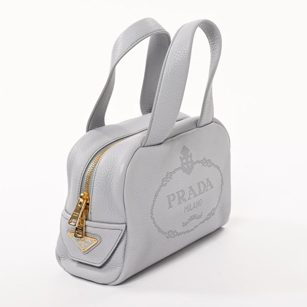 6106426 2 Prada 2way Handbag Light Gray