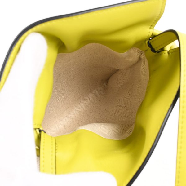 6107205 4 Loewe Flamenco Pocket Shoulder Bag Nappa Lime Yellow