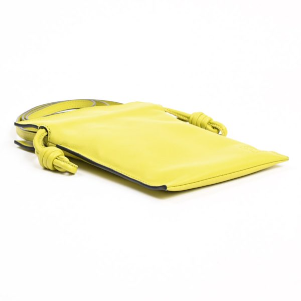 6107205 5 Loewe Flamenco Pocket Shoulder Bag Nappa Lime Yellow