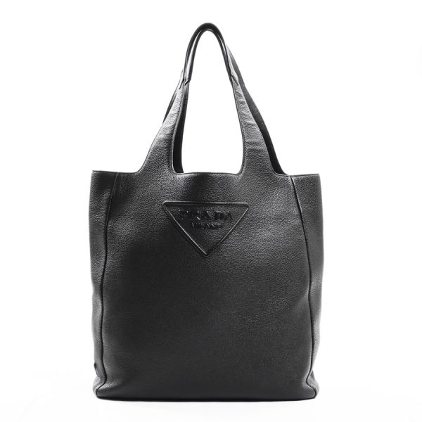 6107212 1 Prada Vitello Dino Tote Bag Nero