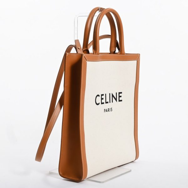 6107283 2 Celine Small Vertical Cover Tote Bag Brown