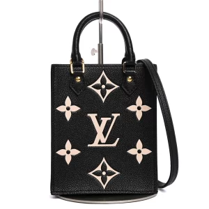 6107602 1 Louis Vuitton Cruiser PM Calf Leather Handbag Noir Black