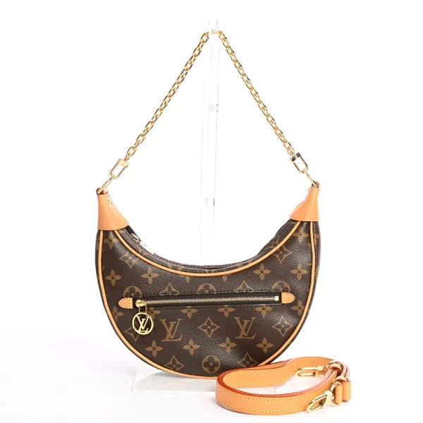 6107604 1 Louis Vuitton Loop Shoulder Bag M81098 Brown