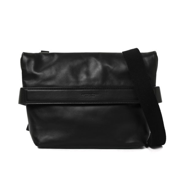 6107826 1 Bottega Veneta Long Shoulder Bag Black Calf