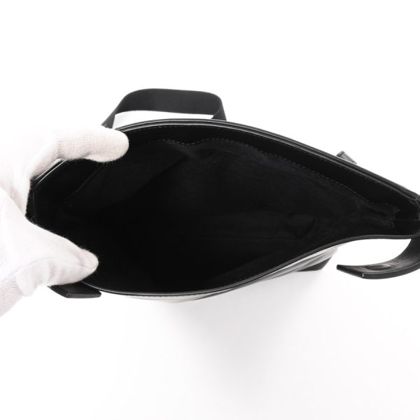 6107826 4 Bottega Veneta Long Shoulder Bag Black Calf