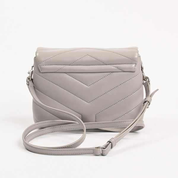 6107975 3 Saint Laurent Lulu Toy Bag Shoulder Bag Gray