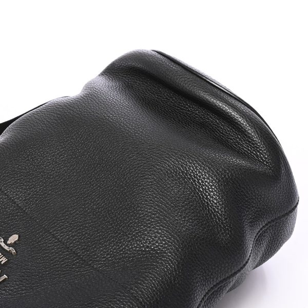 6108485 7 Prada Bucket Shoulder Bag Nero