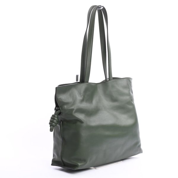 6108614 2 Loewe Flamenco Clutch Large Shoulder Bag Green